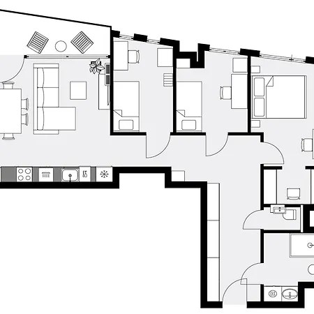 Urban Premium Sokolska 30a Towers No 58, 2 Free Garages, Gym & Sauna, Self Check-in * Katowice